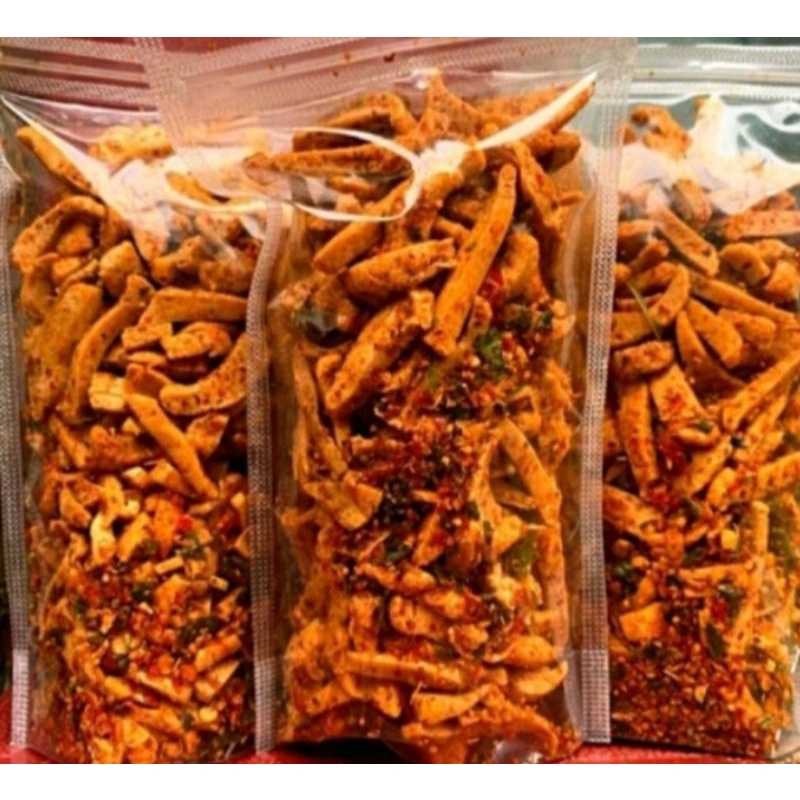 

Basreng pedas kriuk daun jeruk bumbu melimpah