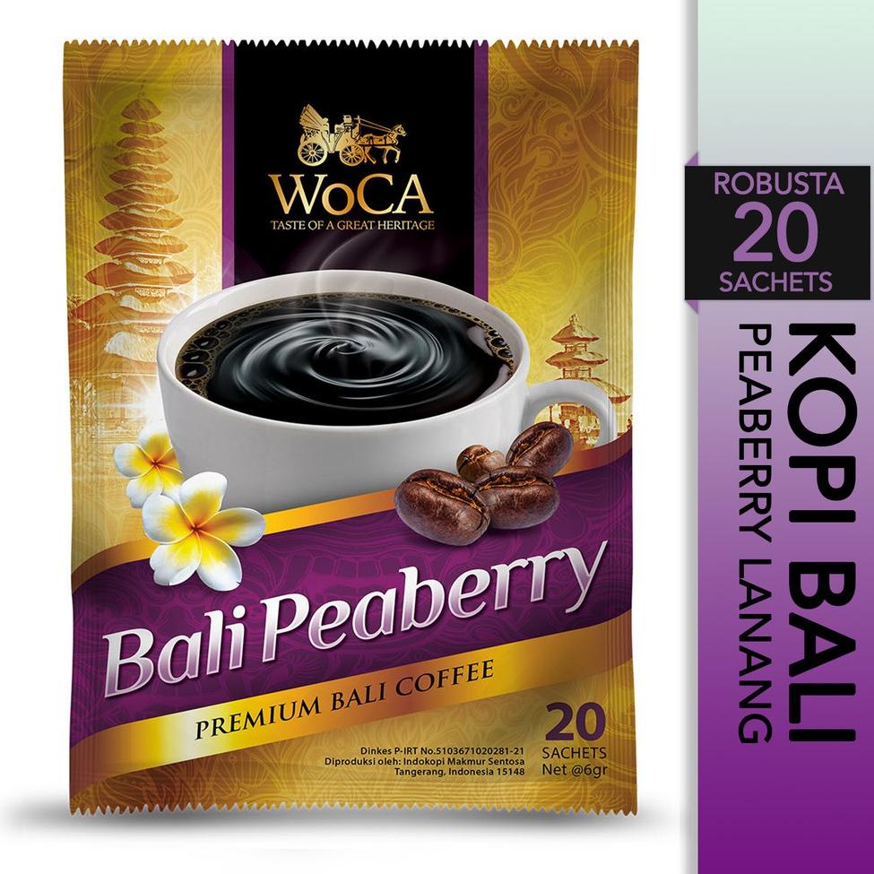 

Xzn55 WoCA Kopi Bubuk Bali Peaberry 20 Sachets New Arifal