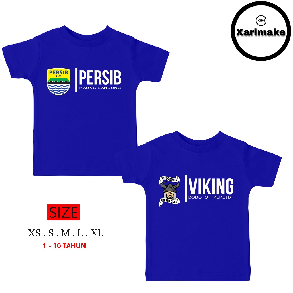 Kaos Anak - Anak / Baju Club Persib / Viking 2021 - Xarimake Kids
