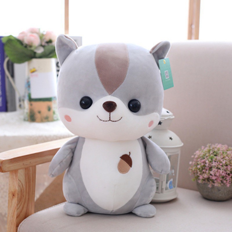 Boneka Tupai Lucu Hadiah Untuk Anak - Anak / Mainan Mewah Model Duduk
