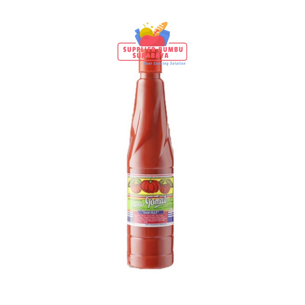 Saos Tomat Sam Hap Samhap 630ml Saus Tomat Tiga Tomat Botol Plastik