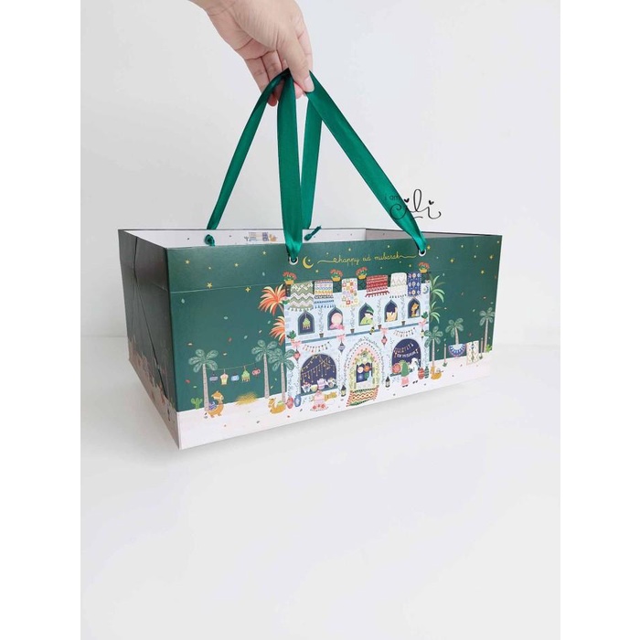 

(Paperbag Naureen) Tema Lebaran Idul Fitri 33 X 24 X 15 Cm (Isi 10) 011