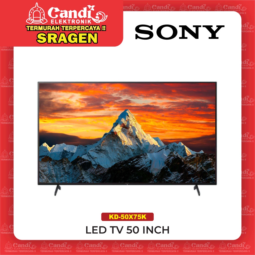 SONY 4K Ultra HD Smart Google Tv LED 50 Inch  - KD-50X75K