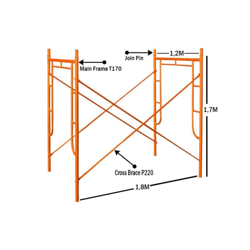 STEGER BESI/SCAFFOLDING 1.7M CIREBON MAJALENGKA