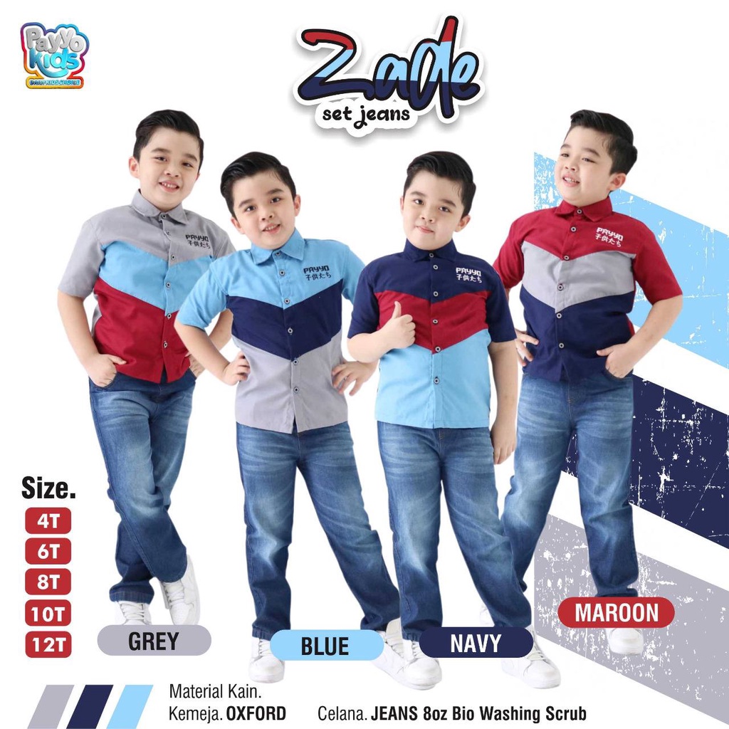 Setelan anak cowok Zade Set jeans by payyo