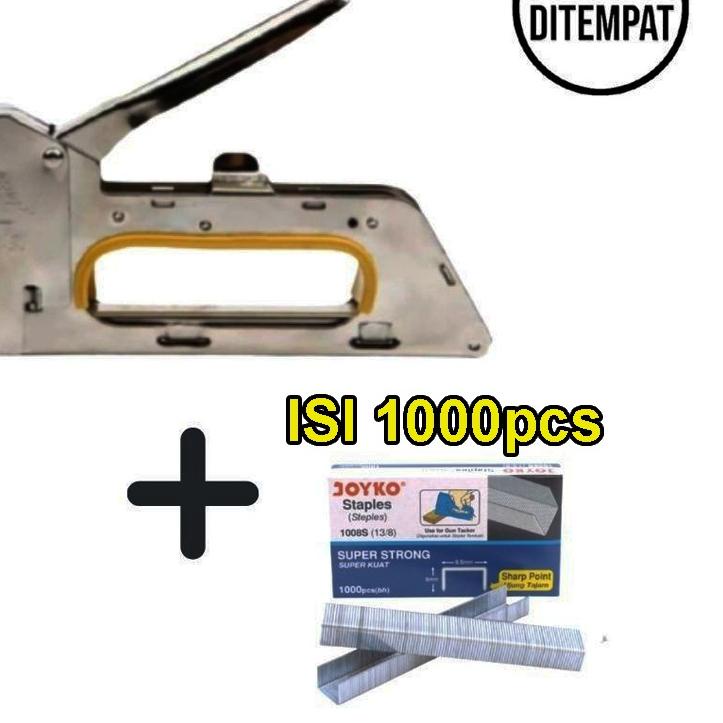 

✥ Paket Staples Tembak Gun Tacker + Isi atau Refil 13/8 Stapler Jok Staples | Stepler Tembak | Stepler Gun | Stapler Tembak | Stapler Gun ○