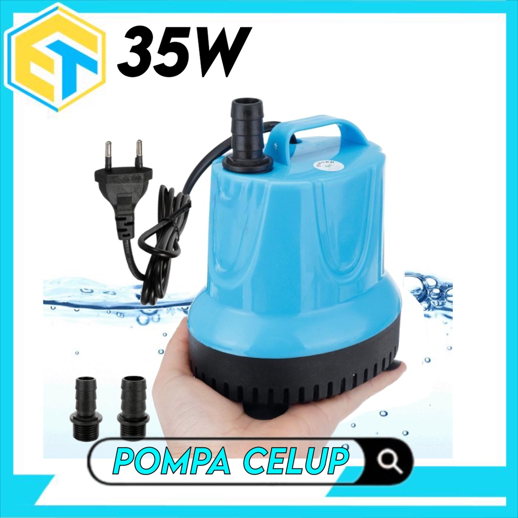 Mesin Pompa Celup 35W Listrik Mini Submersible Water Pump Air Sedot Kolam Aquarium Hisap