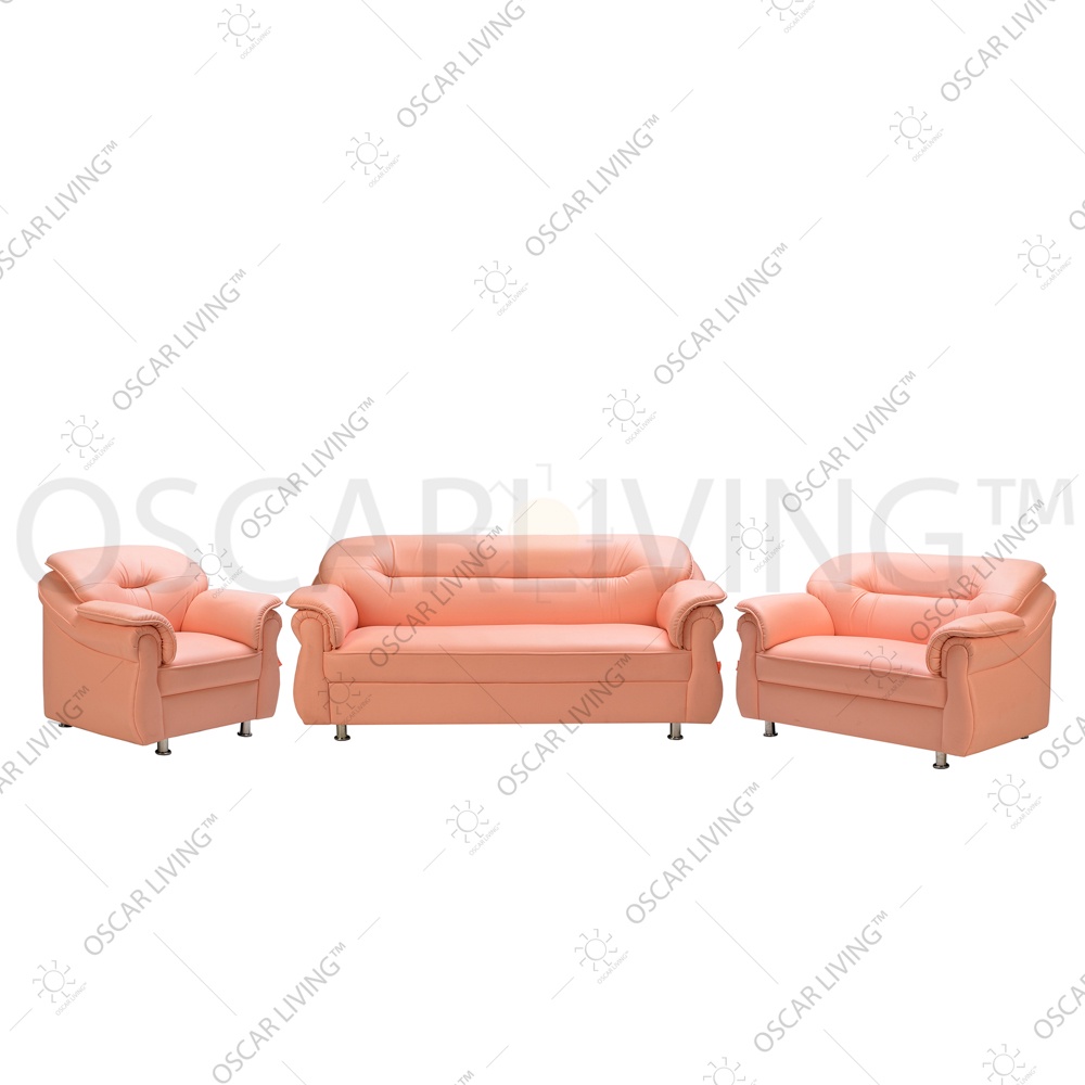 OLC Sofa Xena Pink Sofa Ruang Tamu Satu Set Sofa Dudukan [KHUSUS JABODETABEK]