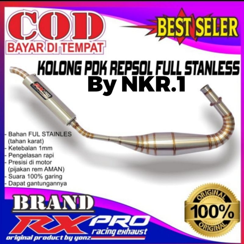 Knalpot rx king rx spesial pdk repsol Original Rx pro stainless