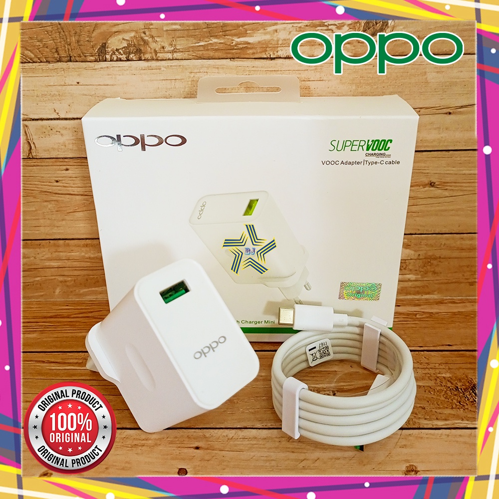 Oppo Reno 2 3 4 Reno 2F 5F SUPER VOOC Charger Flash Charge 33W Original Type C