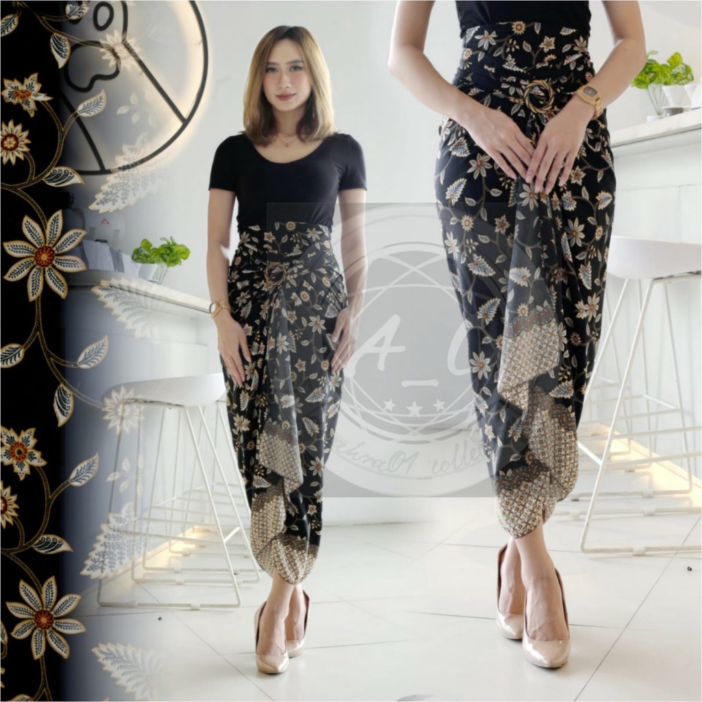 rok liit batik wanita modern murah bawahan kebaya melati silver
