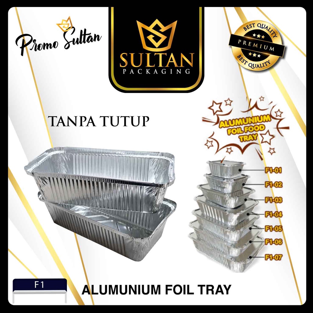 Aluminium Foil|Foil Tray|Wadah Aluminium Foil|Baked Tray|F1