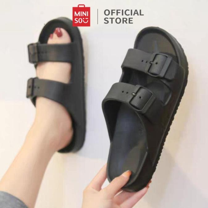 MINISO Sandal Wanita Sendal Wanita Kekinian Slippers EVAFashion Sandal
