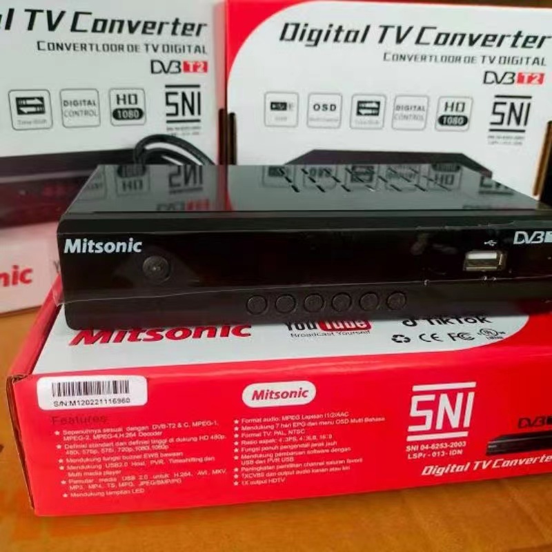 Set Top Box STB TV Digital Mitsonic Kominfo SNI Receiver - SOSOYO
