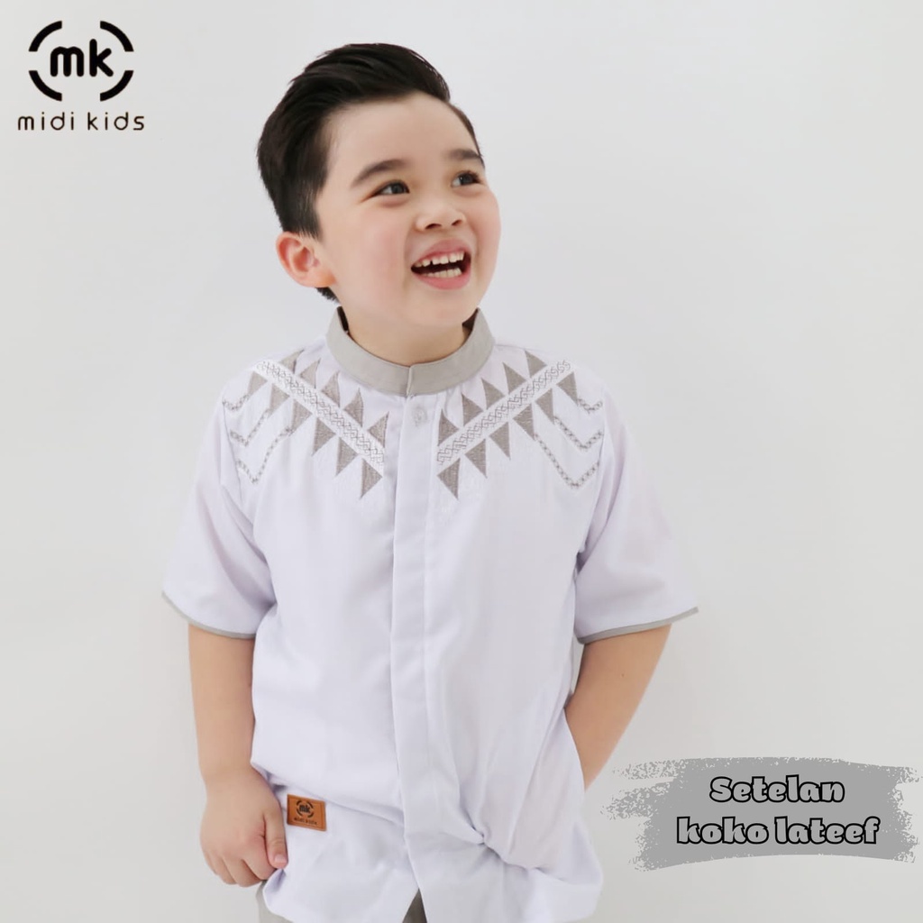 SETELAN KOKO LATEEF Kemeja koko anak dan remaja by midi kids