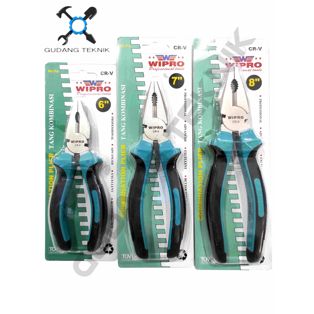 Tang Kombinasi 6&quot; 7&quot; 8&quot; WIPRO / Tang Kombinasi  Multifungsi 6 7 8 Inch - Combination Pliers WIPRO