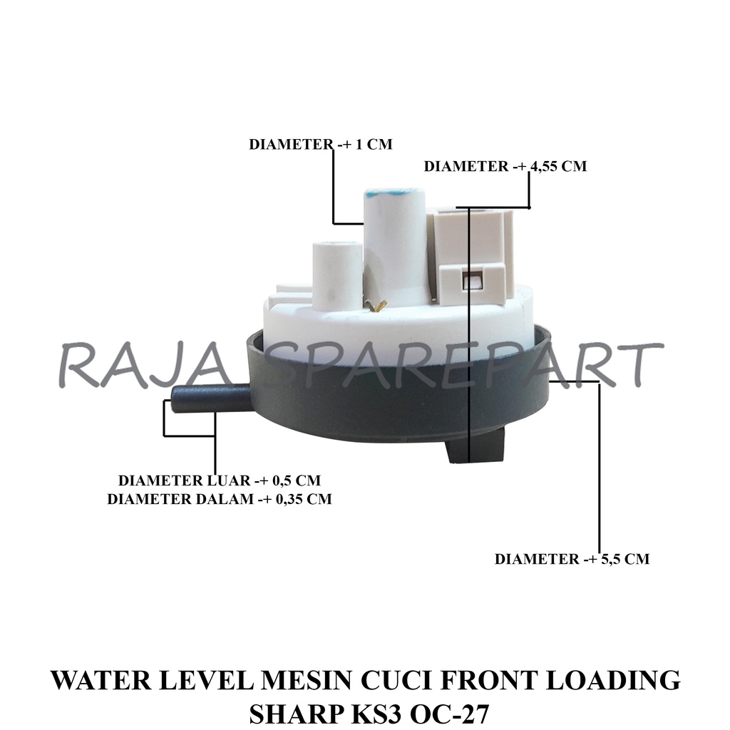 Water Level Mesin Cuci Sharp Front Loading (Bukaan Depan) KS3 0C-27