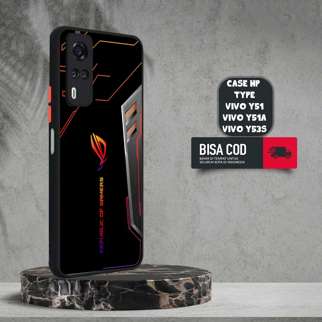 CASE VIVO Y51 / Y51A / Y53S [ROG GAMERS] TERLARIS CASING VIVO Y51 / Y51A / Y53S TERBARU DOVE MATTE F