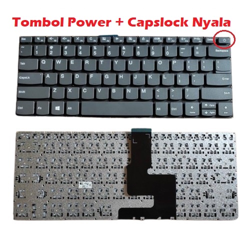 KEYBOARD LAPTOP LENOVO IDEAPAD 320-14 320-14ISK 320-14AST 320S-14IKB 320S-14IKBR 330-14AST 330-14IGM 330-14IKB 81DA 81G2 TOMBOL POWER