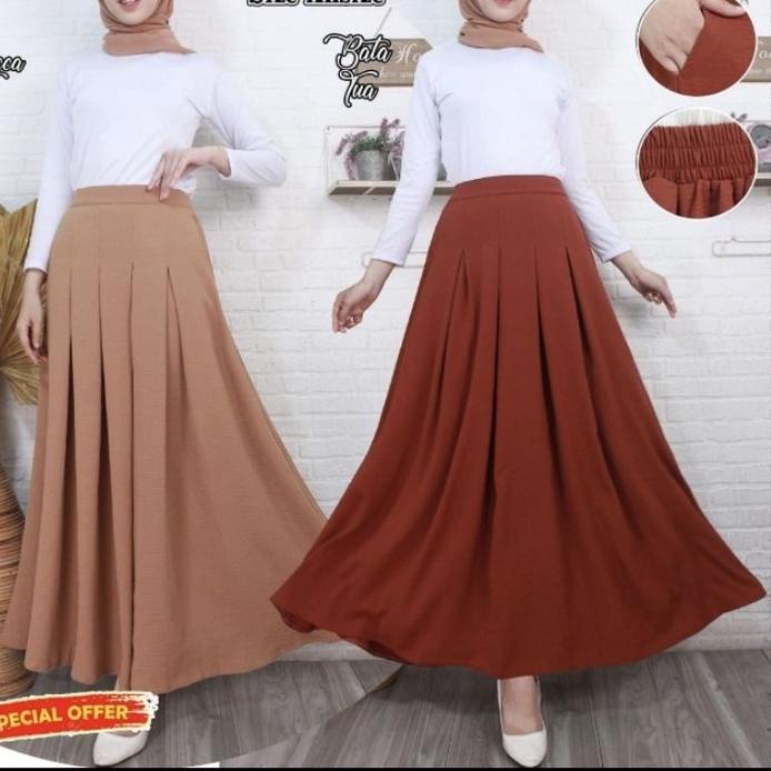 ➵ Rok rempel lipit lipit premium import ●