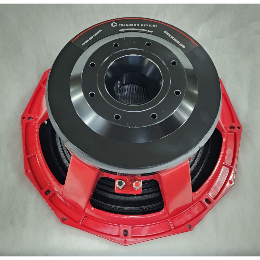 (PETI KAYU) Turbosonic Speaker 18 inch PD 1880 / PD1880 daun carbon koil 5 inch - RED SERIES - LIMITED EDITION