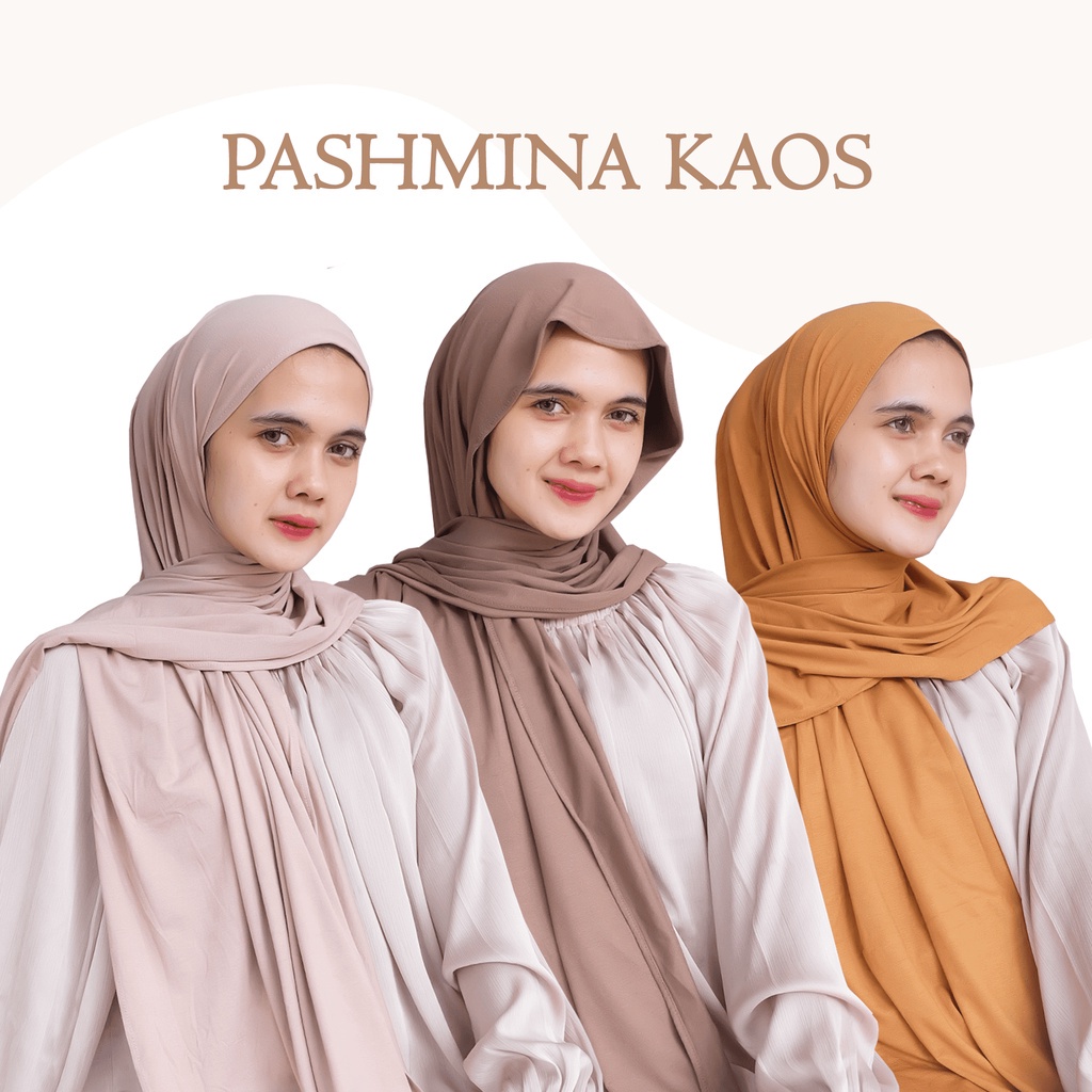 pashmina kaos jersey spaandex premium / pashmina turki shawl