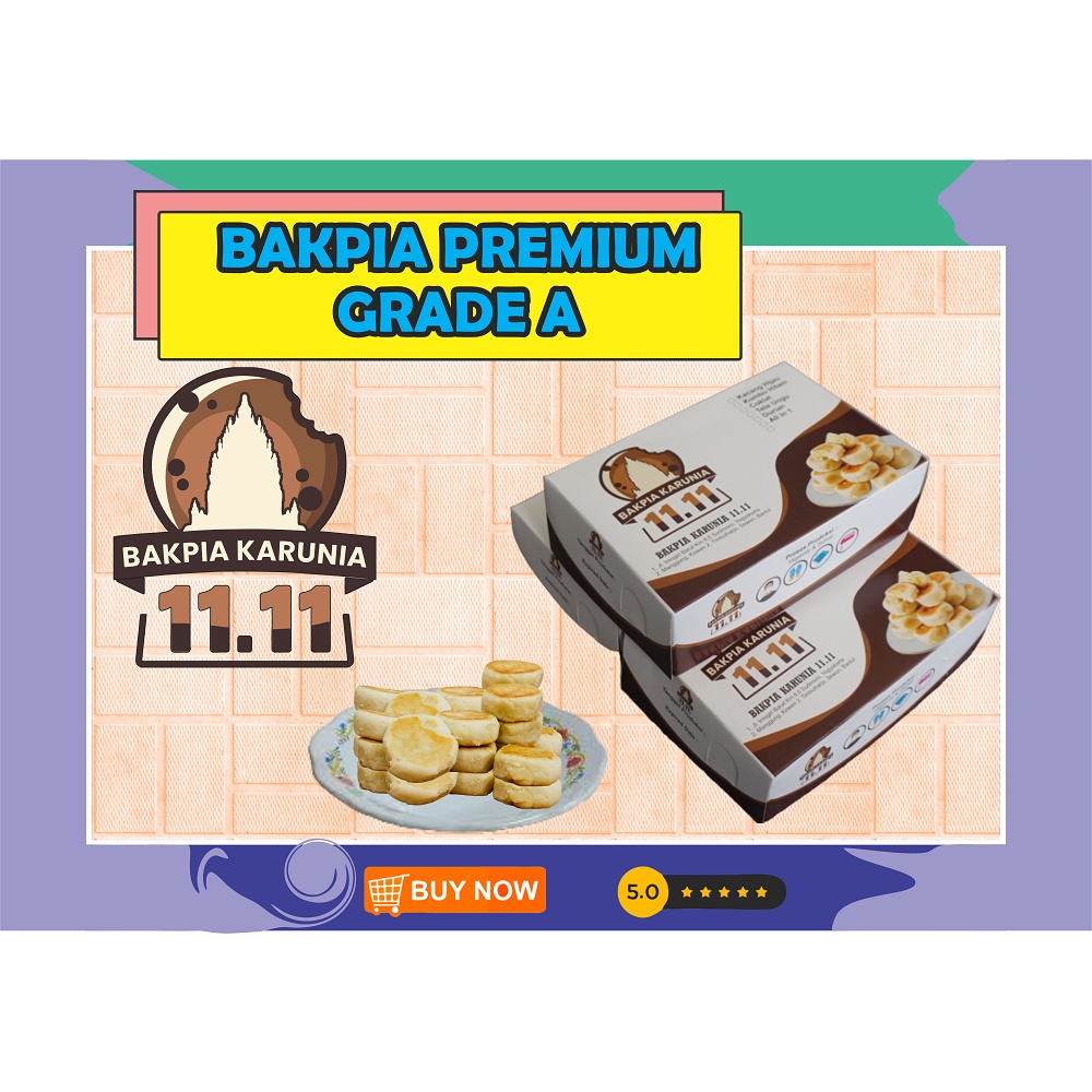 

Bakpia Karunia 11 11 Premium Grade A Asli Jogja isi 10