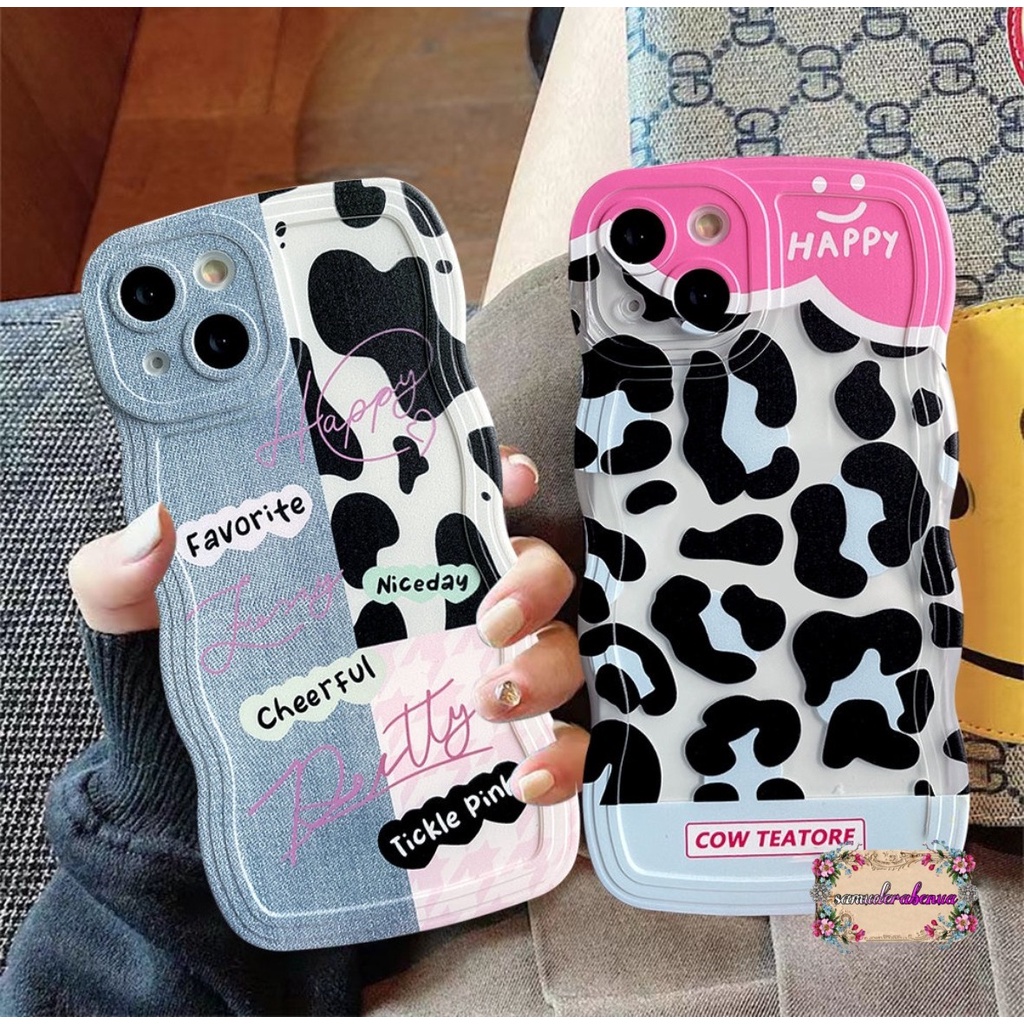 SS802 SOFTCASE PATCH DENIM LEOPARD FOR IPHONE 7 8 7+ 8+ X XS XR XS MAX 11 12 13 14 PRO MAX SB4930