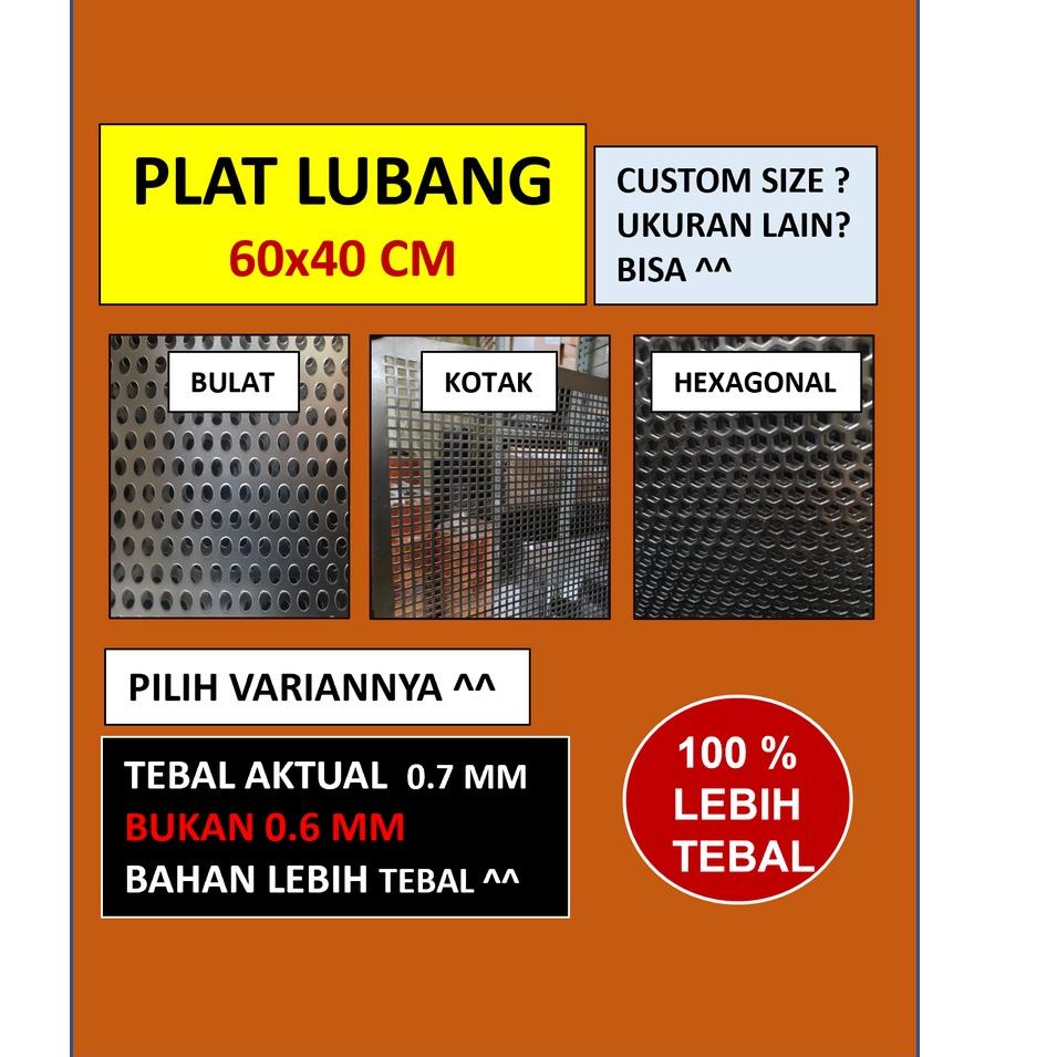 ۞ Plat 60x40 - Plat Besi Ram Speaker -  Ram Grill Plat Lubang ☞