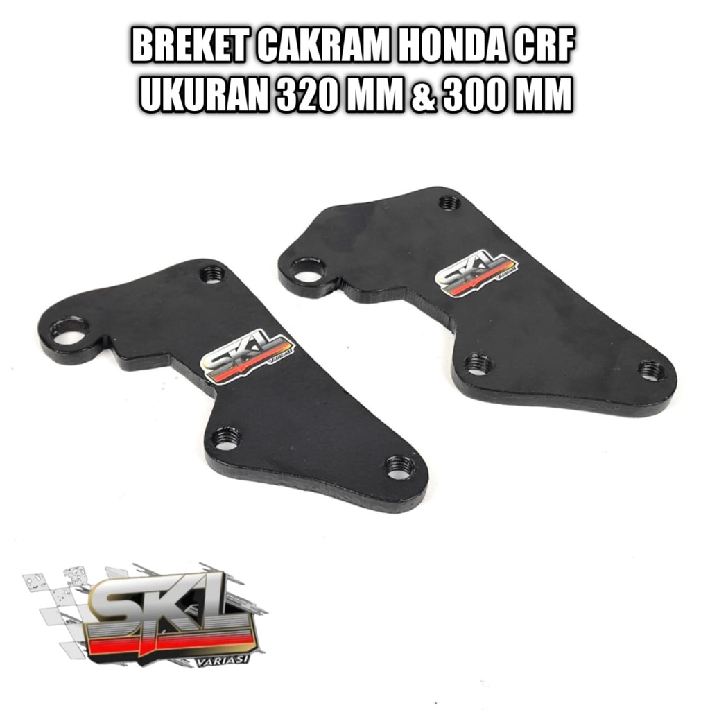 Breket Cakram Depan Honda Crf Piringan Diameter 300 Dan 320mm