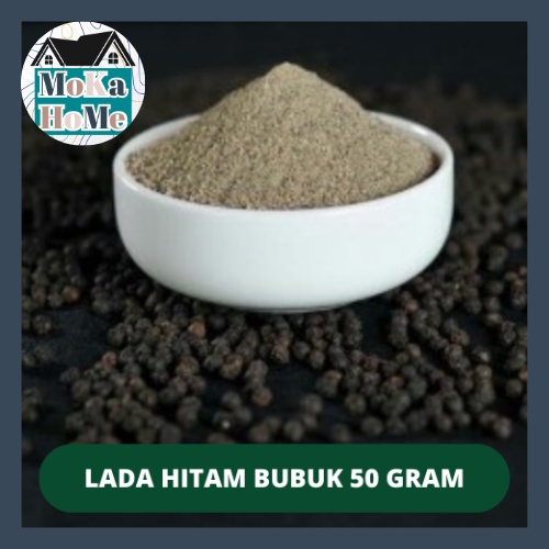 

LADA HITAM BUBUK ISI 50 GRAM KUALITAS PREMIUM BUMBU DAPUR/Lada Hitam Bubuk murni tanpa campuran 100%