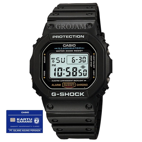 CASIO G-SHOCK DW 5600E DW-5600E ORIGINAL GARANSI RESMI