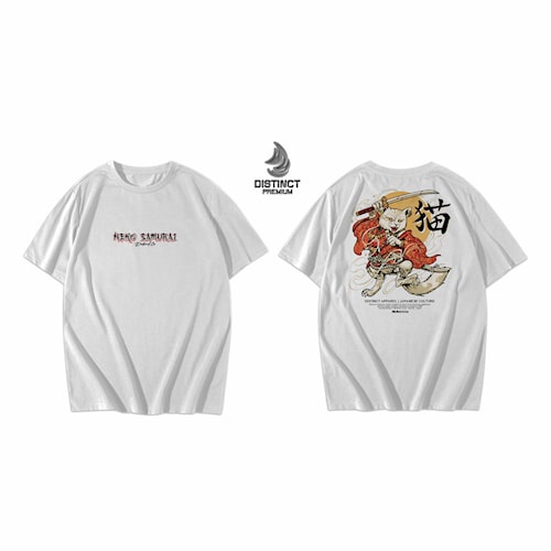 Distinct Kaos Distro Kalakter anime Lengan Pendek Bahan Free Stiker + Pin