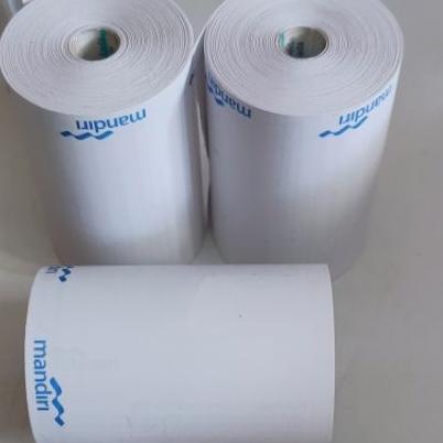 

12.12 Fasion sale kertas kasir thermal struk edc MANDIRI ukuran 58x40 full tanpa coreles 