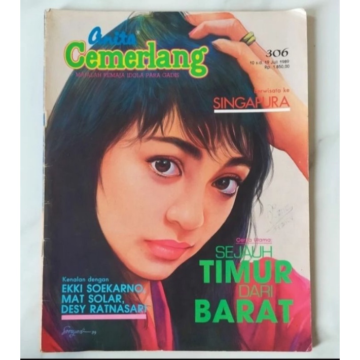 Majalah Anita Cemerlang 10 Juli 1989 - Desy Ratnasari - iklan Lux Ida Iasha