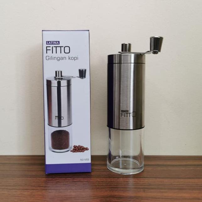 ➴ Latina Fitto Mini Manual Coffee Grinder Penggiling Kopi grinder Kopi Handy coffee Grinder Kopi ⅎ
