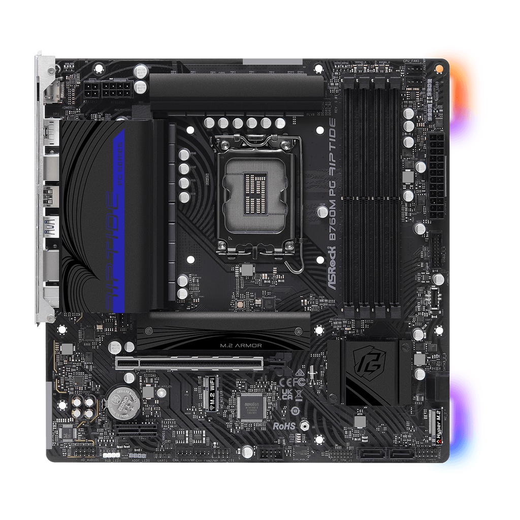 ASROCK B760M PG RIPTIDE | MOTHERBOARD INTEL B760 LGA1700 DDR5 MicroATX