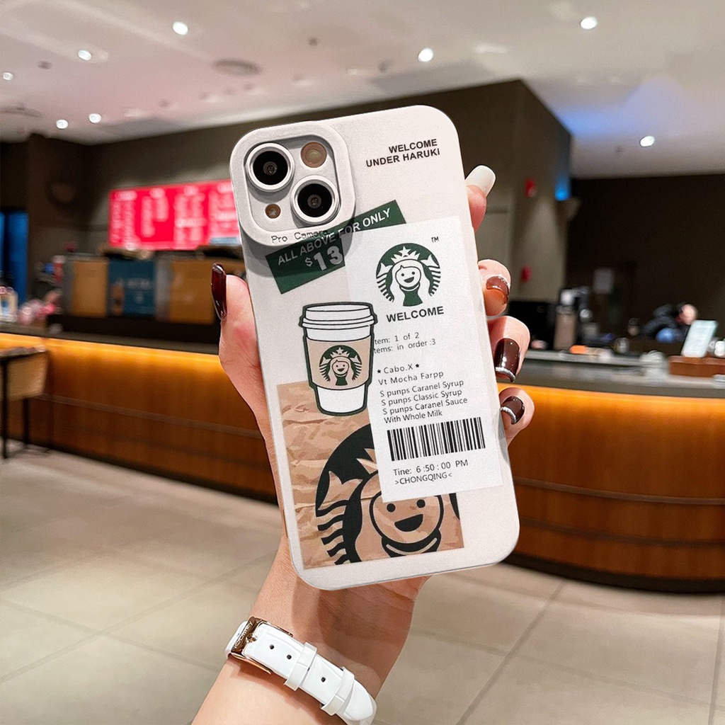 Case Starbucks case hp lucu Casing Hp Softcase for iPhone / Oppo / Vivo / Xiaomi / Samsung / Infinix