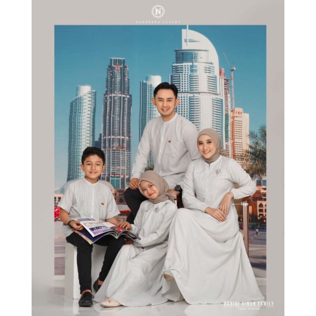 HABIBIE AINUN SARIMBIT WARNA SAGE FAMSET NADHEERA LUXURY