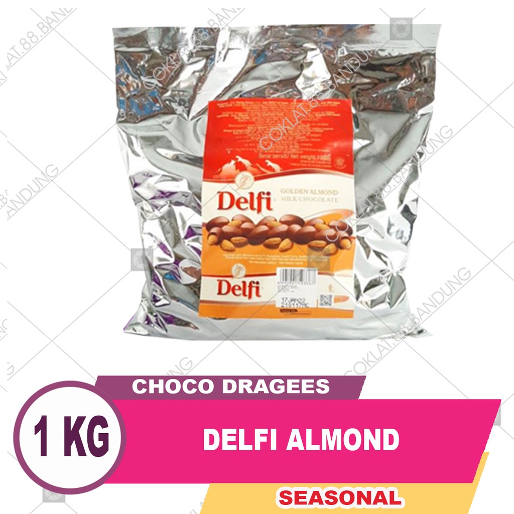 

DELFI ALMOND 1KG, DELFI ALMOND KILOAN 1KG, COKLAT DELFI GOLDEN ALMOND 1 KG BULK