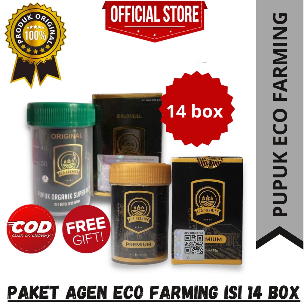 [ BONUS SATU PRODUK ] PAKET AGEN 14 BOX PUPUK ORGANIK EKO PARMING ORIGINAL  / PAKET BASIC EKO PARMIN