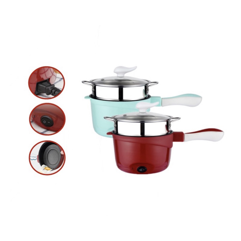 ( BISA COD ) PROMO PANCI ELEKTRIK 1.2 LITER MULTIFUNGSI / ALAT MASAK ELEKTRIK / PENGHANGAT SERBAGUNA / MINI COOKER ELECTRIC POT RICE / PANCI ELEKTRIK + STEAMER + TUTUP KACA / PANCI FASHION NEW