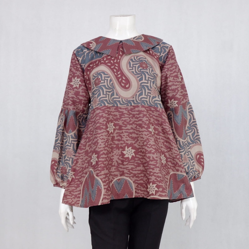 Nayaka Blus Najwa Colour | Atasan Batik Wanita Model Simpel