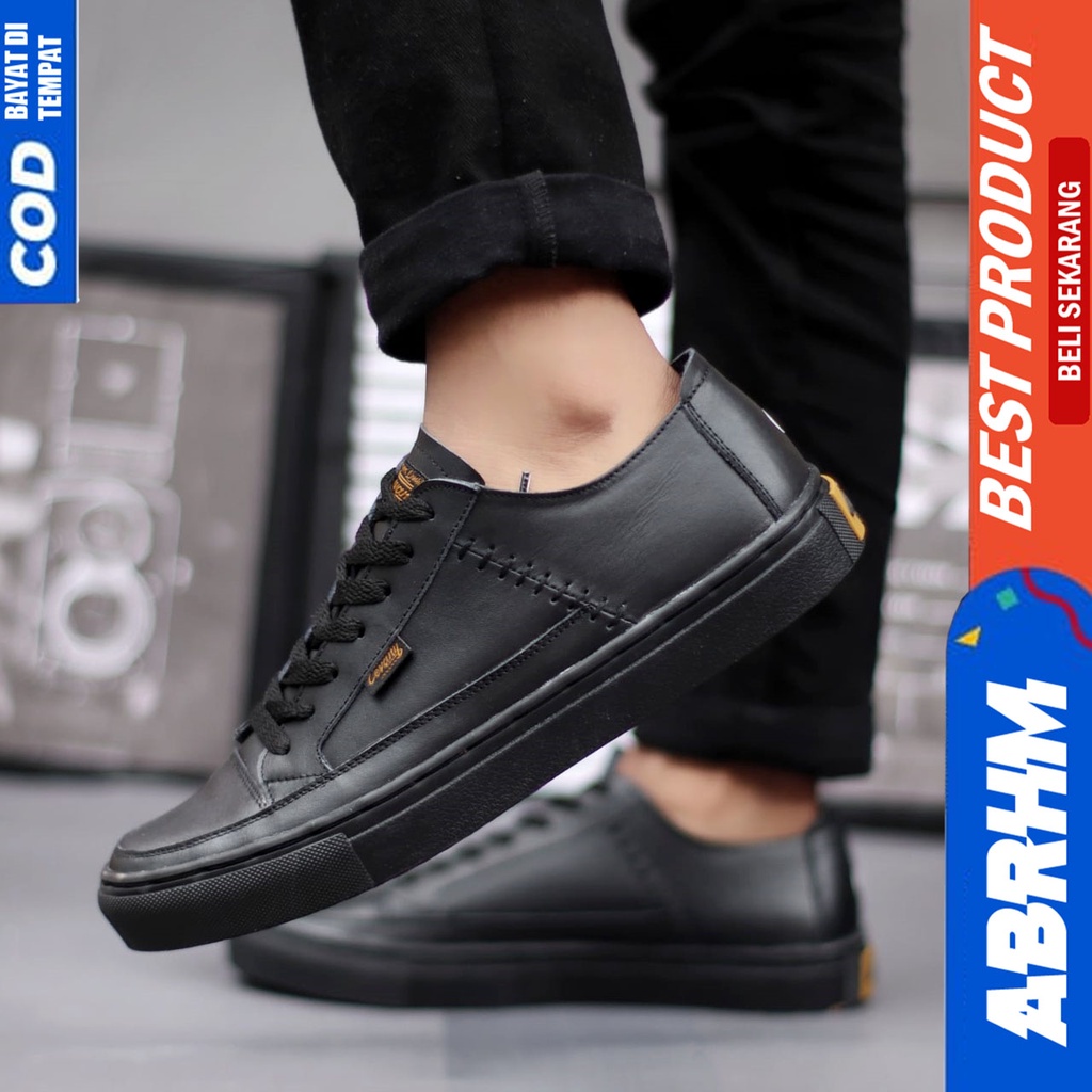 ABRHM x SINTE Sepatu Kasual Loafers Pria Sepatu Pria Casual Kulit Asli Original Sepatu Kerja Cowok Semi Formal Kuliah Kondangan Gaya keren Kekinian Murah Terlaris