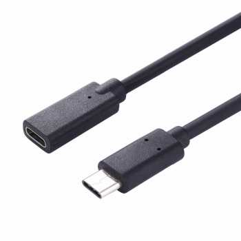 Kabel Ekstension USB Type C Male ke USB Type C Female 1M Untuk Laptop PC Komputer Gadget / USB Extension Cable Vention Kabel Perpanjangan USB Type C / USB Extender 1 Meter Jarak jauh Awet Berkualitas / USB Male to Female Extension Extender USB Super Speed