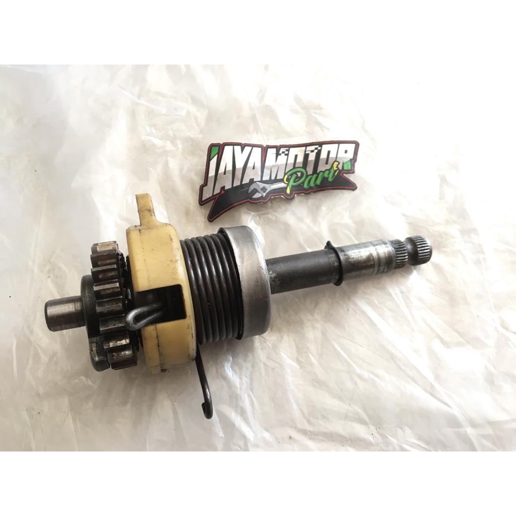 AS SLAH SELAH KICK STATER ENGKOL ASSY SET GEAR GER GIR GIGI 21T 21 T MATA YAMAHA V75 V80 V 75 80 ORI