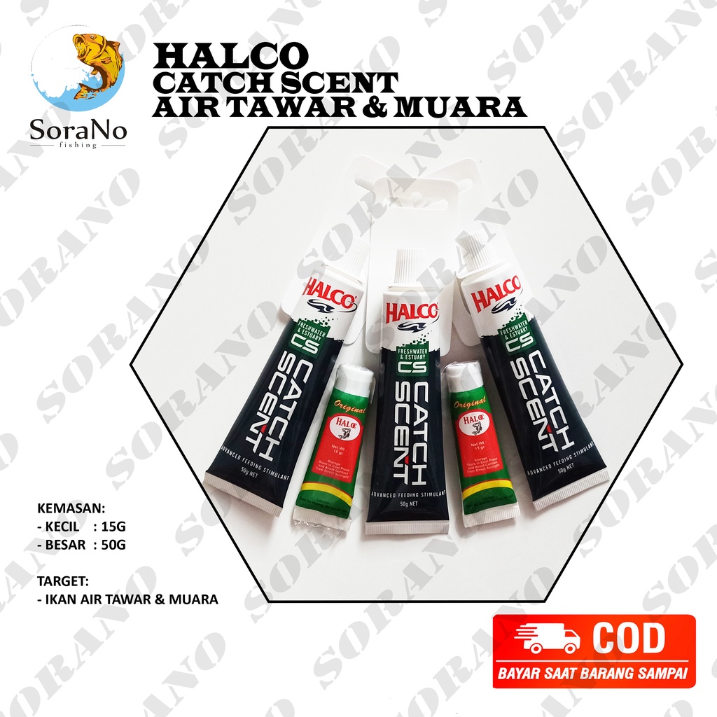 ESSEN UMPAN PANCING HALCO 50G 15G | ESSEN AIR TAWAR | IKAN MUARA | FEREMON