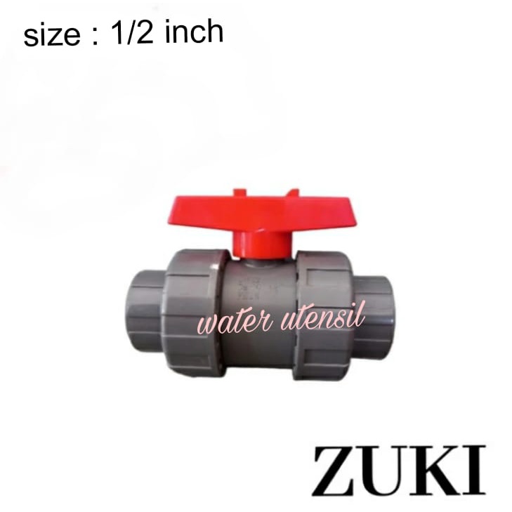 Ball valve watermur fitting PVC 11/2 inch Zuki