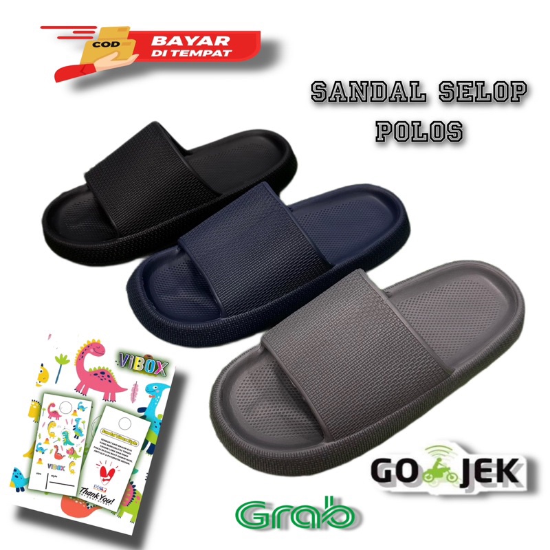 SANDAL SLOP UNISEX 4,0 ANTI SLIP/ANTI LICIN Sandal Crush Men Sandal Slop Pria Sandal Slide Pria Smol