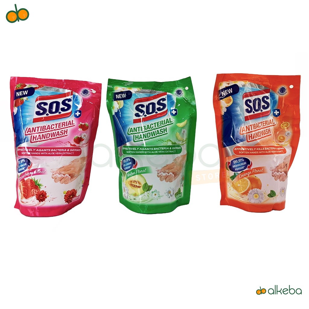 Sabun cuci tangan refill handwash hand soap 300 ml merk SOS